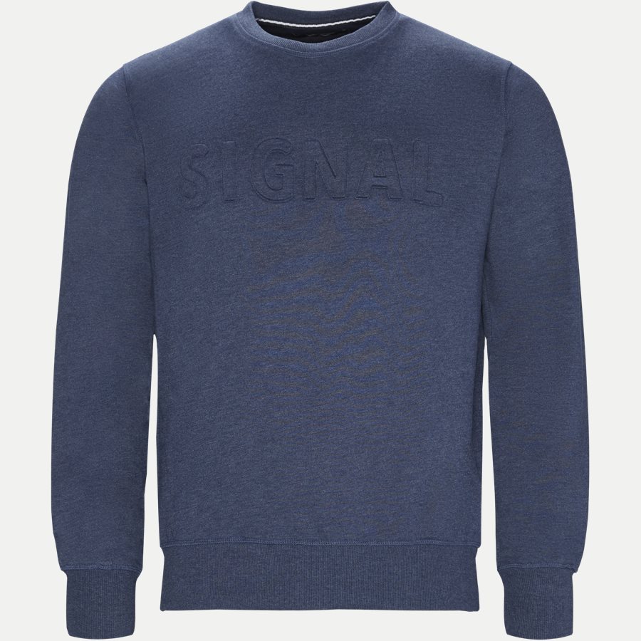 17100 968 - Hunter Crew CP Sweatshirt - Sweatshirts - Regular - DENIM - 1