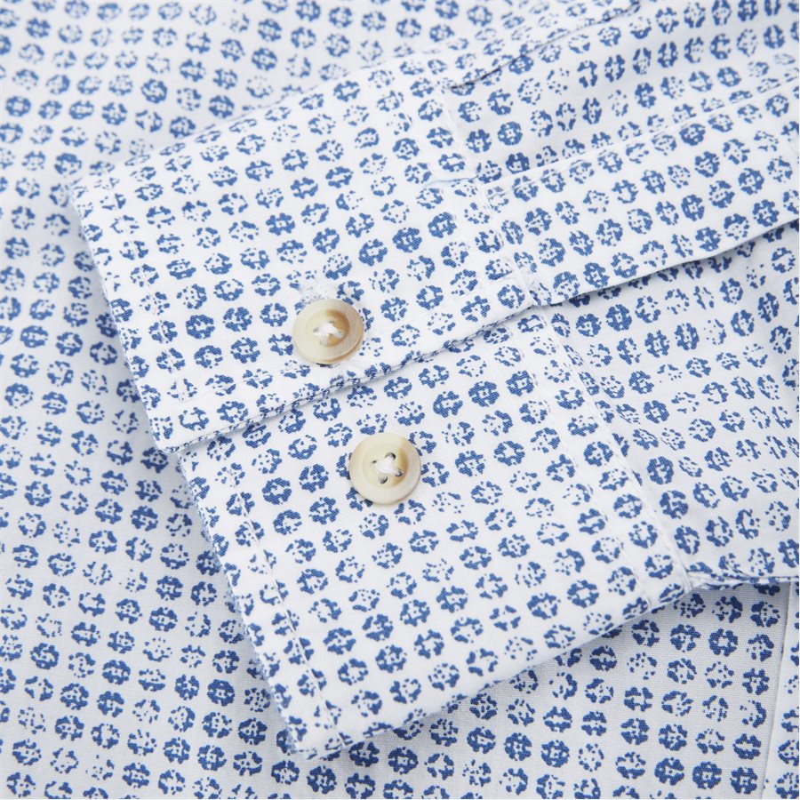 15284 1254 - Mads Blue Print CP - Skjorter - Regular - HVID - 4