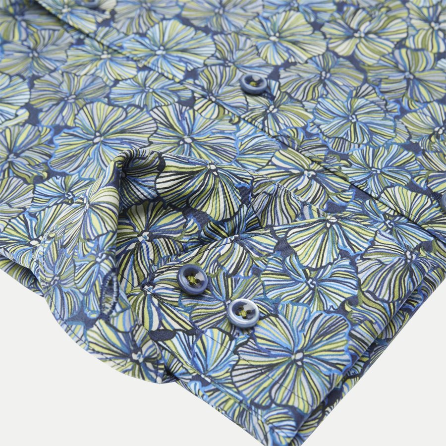 7719 712901/612901 - 7719 Twofold Super Cotton Skjorte - Skjorter - GRØN - 4