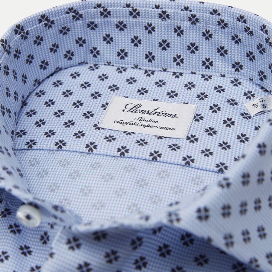 7758 712751/612751 - Twofold Super Cotton Skjorte - Skjorter - BLÅ - 2