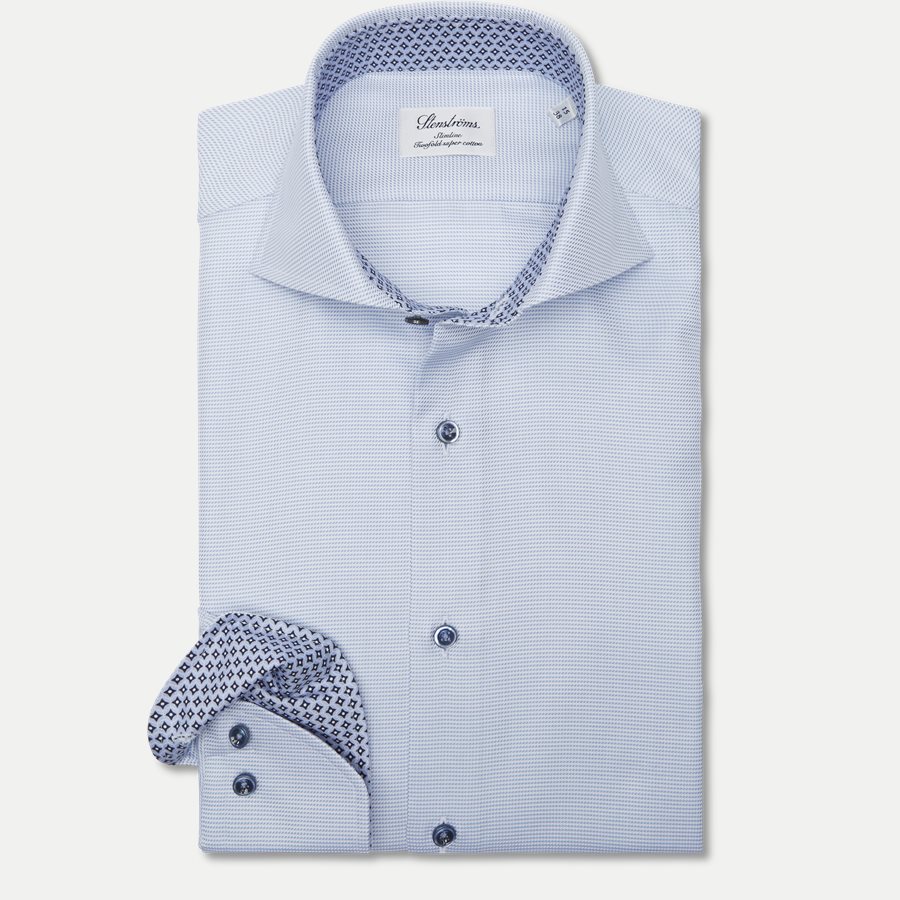 2193 784111/684111 - 2193 Twofold Super Cotton Skjorte - Skjorter - LYSBLÅ - 1