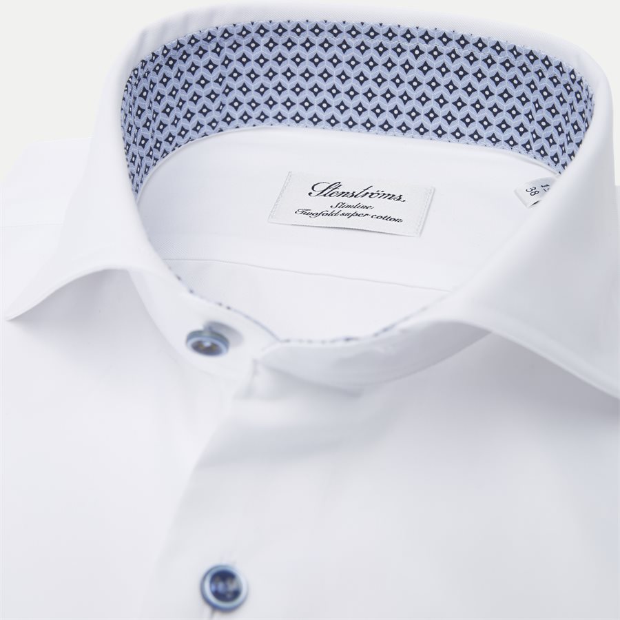 2194 784111/684111 - 2194 Twofold Super Cotton Skjorte - Skjorter - HVID - 2