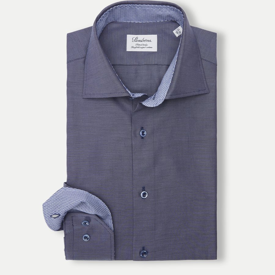 7732 784771/684771 - 7732 Twofold Super Cotton Skjorte - Skjorter - NAVY - 1