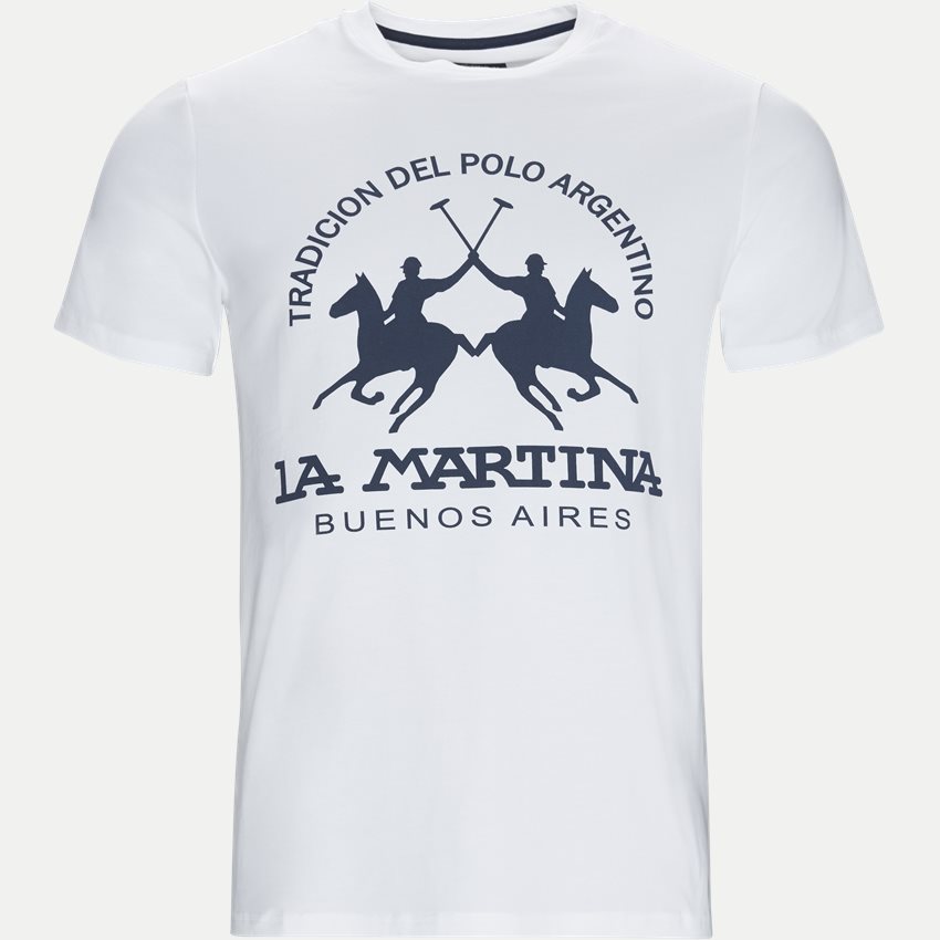 La Martina T-shirts NMR005-JS092 HVID
