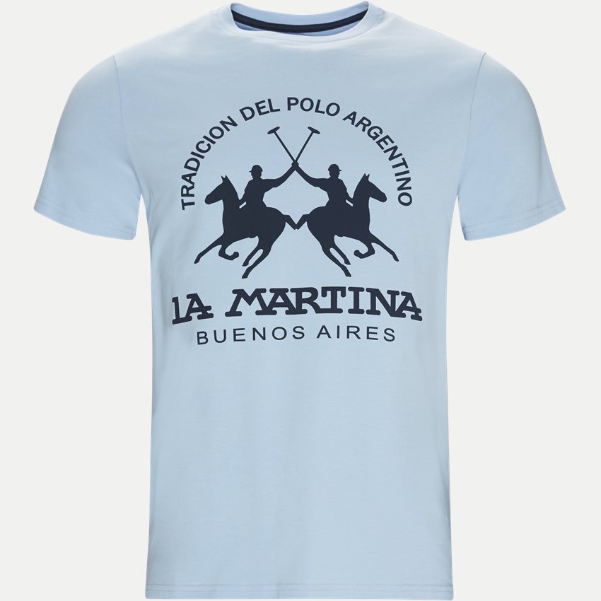 La Martina T-shirts NMR005-JS092 LYSBLÅ