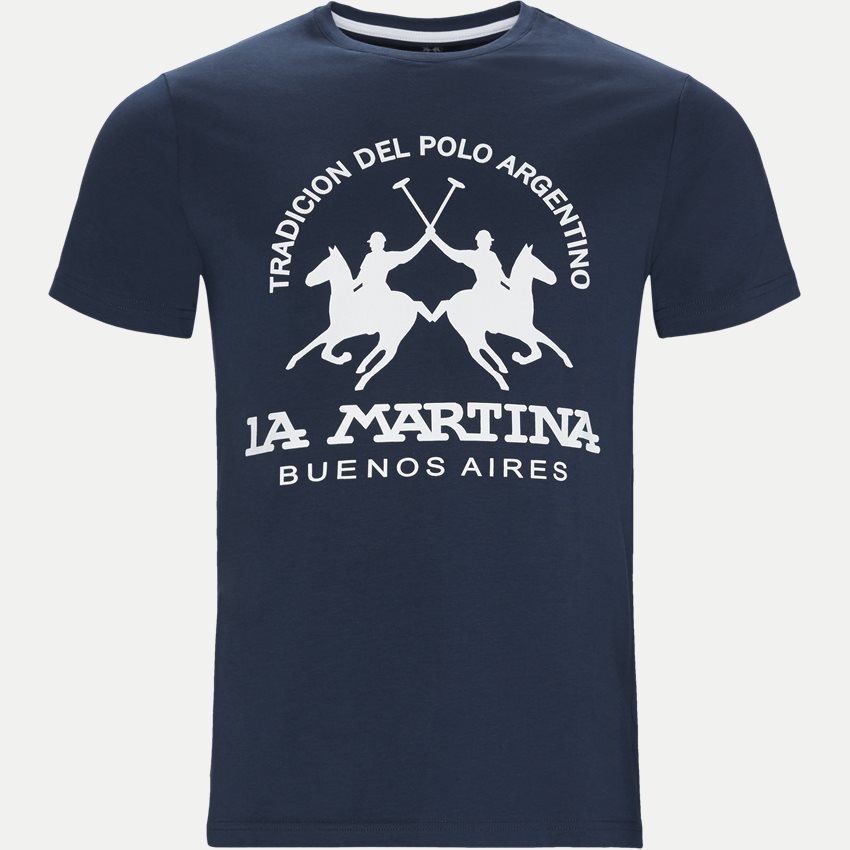 La Martina T-shirts NMR005-JS092 NAVY