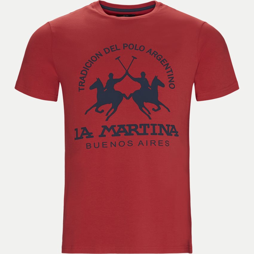 La Martina T-shirts NMR005-JS092 RØD