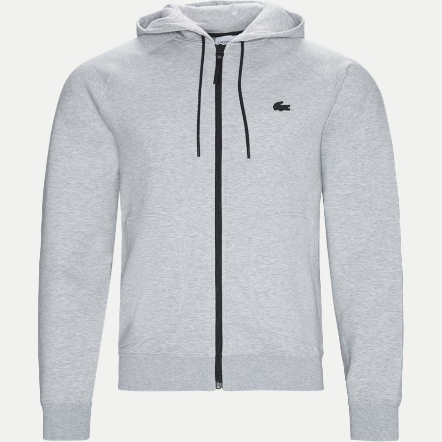 SH4325 - Motion Overstitched Technical Fleece Zip Sweatshirt - Sweatshirts - Regular - GRÅ - 1