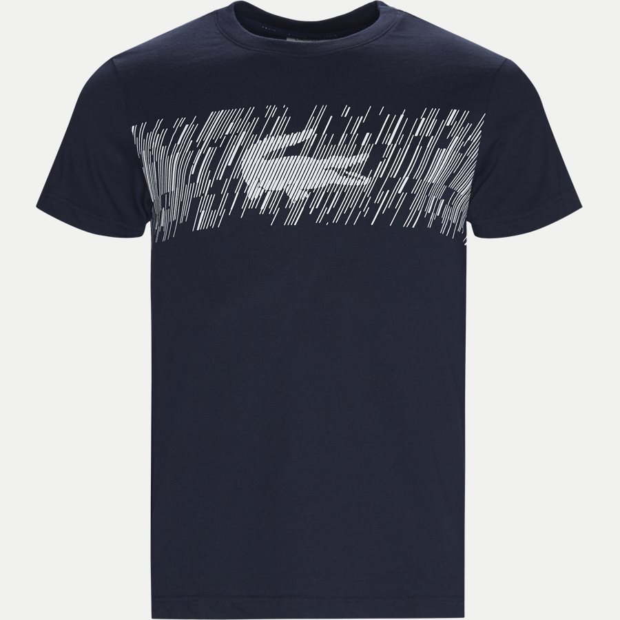 TH3496 - Croc Print Technical Jersey T-shirt - T-shirts - Regular - NAVY - 1