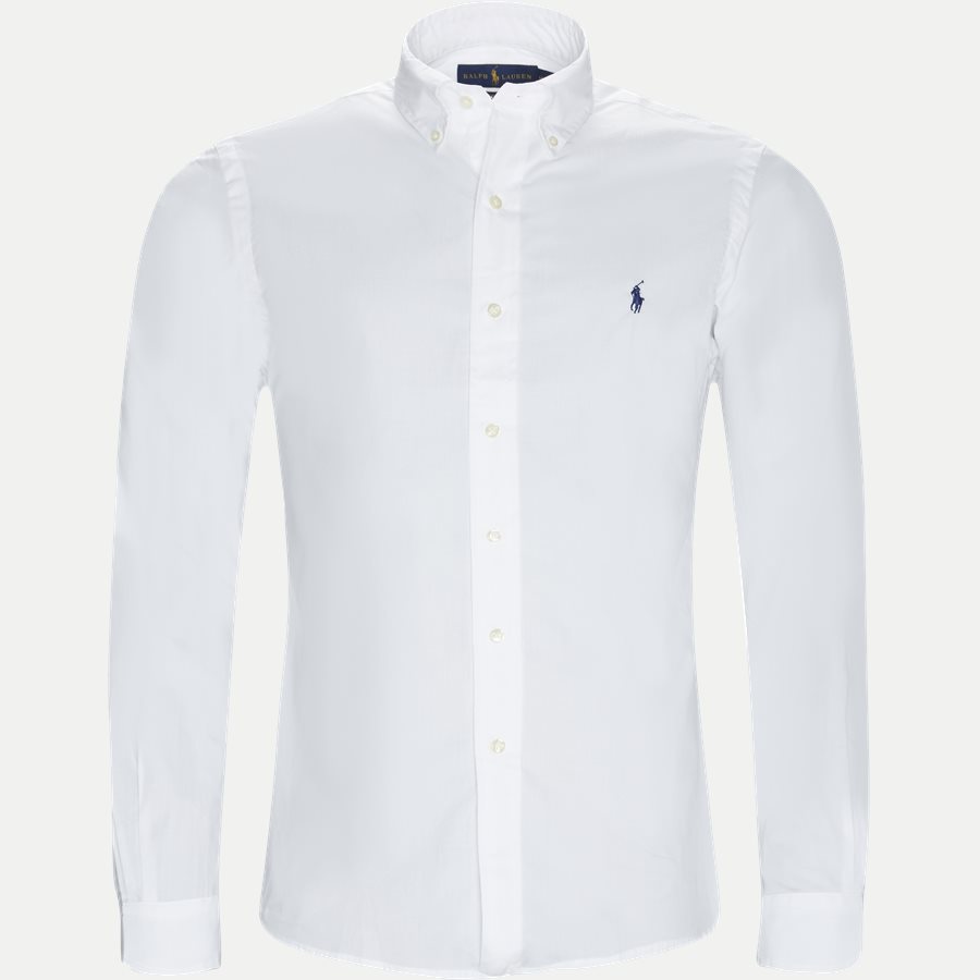 710705269 - Poplin Shirt - Skjorter - Slim - HVID - 1