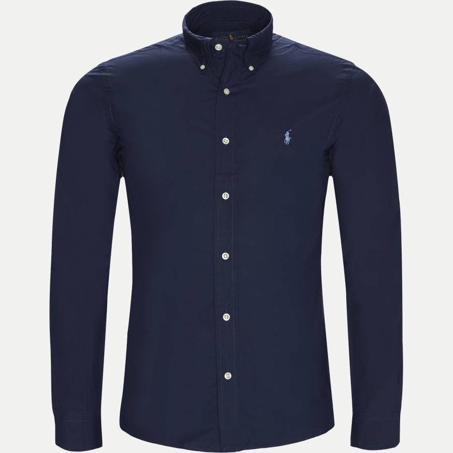 710705269 - Poplin Shirt - Skjorter - Slim - NAVY - 1