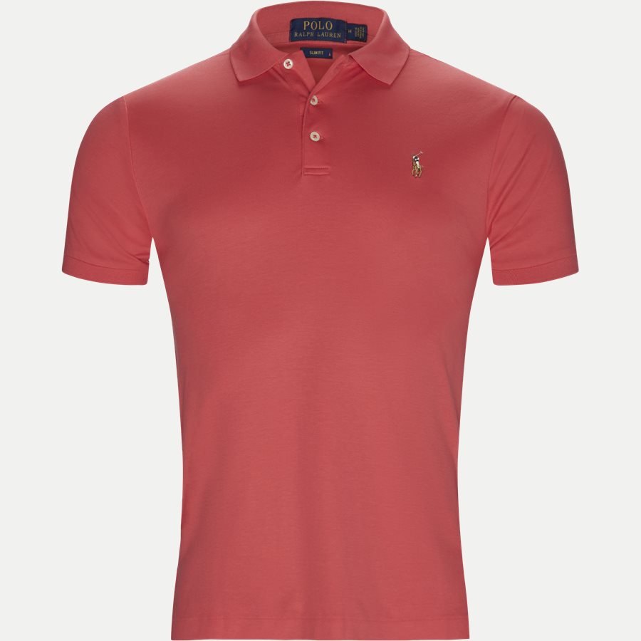 710652578, - Classic Soft Polo - T-shirts - Slim - CORAL - 1