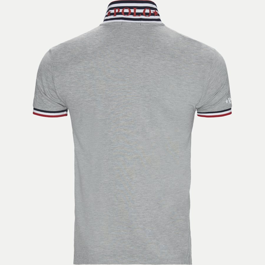 710753174 - Neck Logo Polo T-shirt - T-shirts - Slim - GRÅ - 3