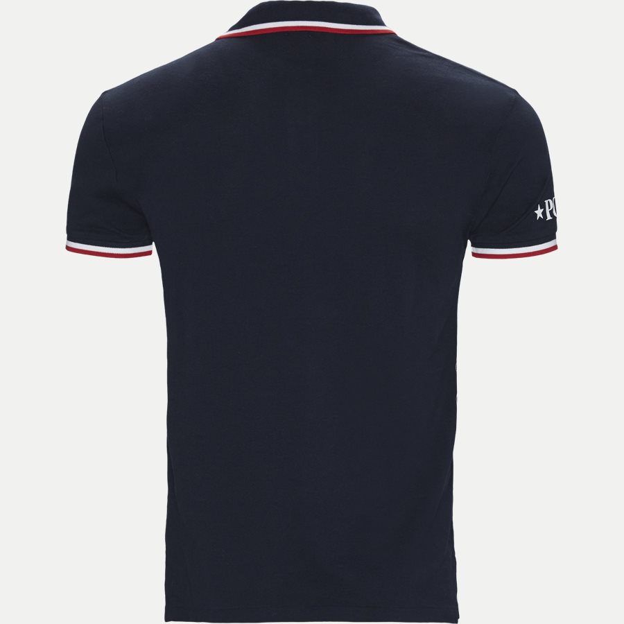 710753174 - Neck Logo Polo T-shirt - T-shirts - Slim - NAVY - 2