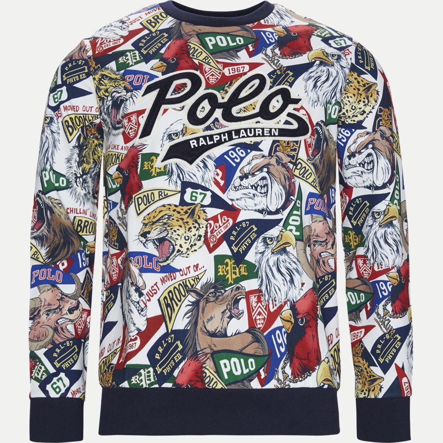 710740930 - M Yale 2 Multi Crew Neck Sweatshirt - Sweatshirts - Regular - GRÅ - 1