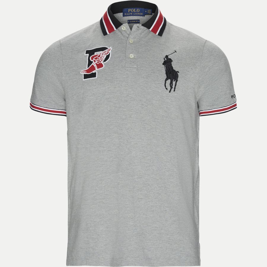 710740444 - Wing Logo Polo Shirt - T-shirts - Regular - GRÅ - 1