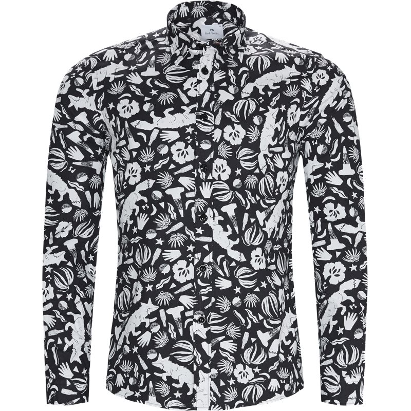 PS by Paul Smith Tailored fit 612P A20229 Skjorter Blk/whi Billede af PS by Paul Smith Tailored fit 612P A20229 Skjorter Blk/whi