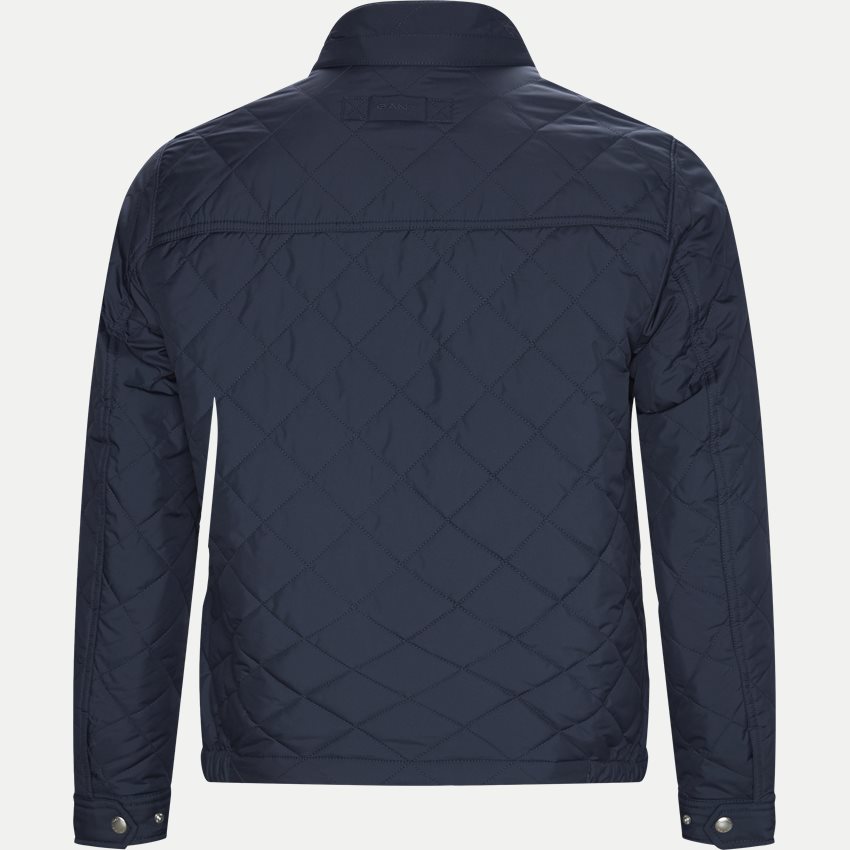Gant Jackor 7001569 O1 THE QUILTED WINDCHEATER NAVY