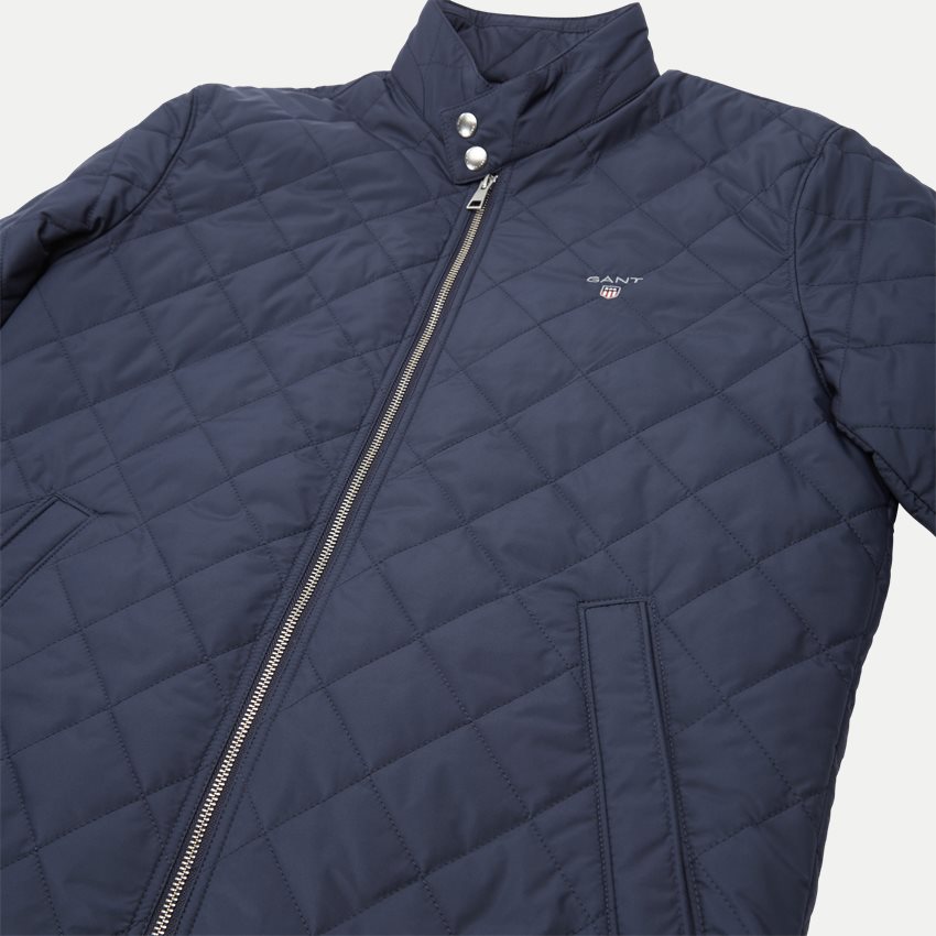 Gant Jackets 7001569 O1 THE QUILTED WINDCHEATER NAVY