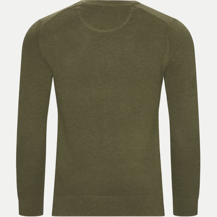 80021 COTTON PIQUE CREW - Cotton Pique Crew Strik - Strik - Regular - OLIVEN - 2