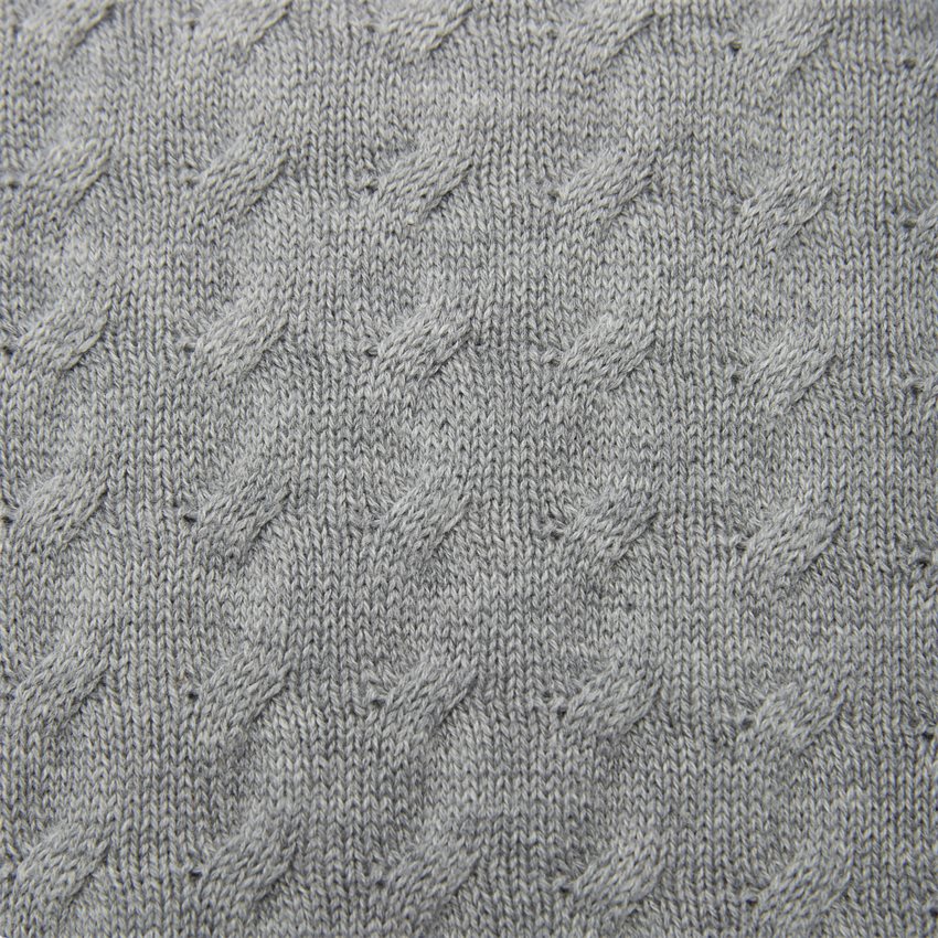 Gant Knitwear 8030045 O1 FLAT CABLE CREW GRÅ