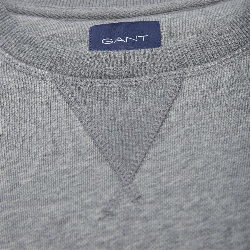 Gant Sweatshirts 2046010 THE ORIGINAL C-NECK GRÅ