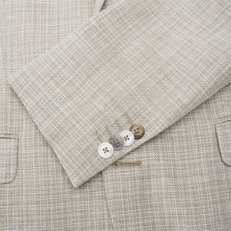 HOPSACK STAR/SHERMAN - Hopsack Delave Star/Sherman Blazer - Blazer - SAND - 7