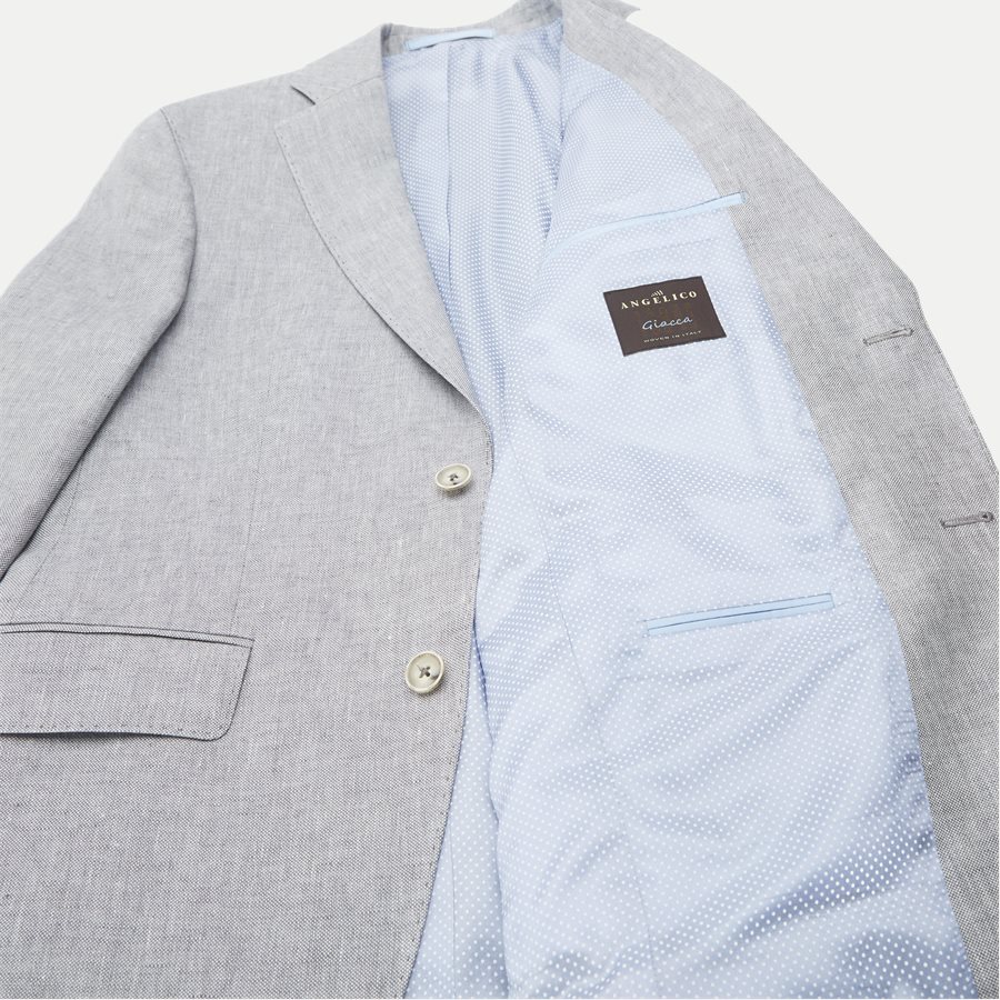 6809 STAR NAPOLI/SHERMAN NAPOLI - 6809 Star/Sherman Hør Blazer - Blazer - GRÅ - 8