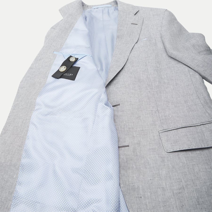 6809 STAR NAPOLI/SHERMAN NAPOLI - 6809 Star/Sherman Hør Blazer - Blazer - GRÅ - 9