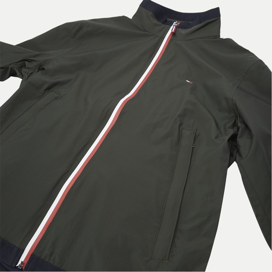 RED WHITE ZIP JACKET - Red White Zip Jacket - Jakker - Regular - OLIVEN - 5