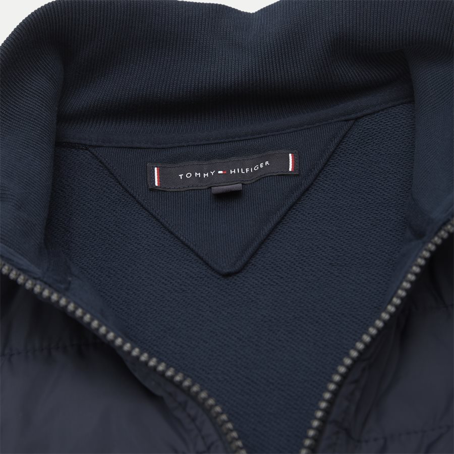 MIXED MEDIA ZIP TROUGH - Mixed Media Zip Through - Sweatshirts - Regular - NAVY - 5
