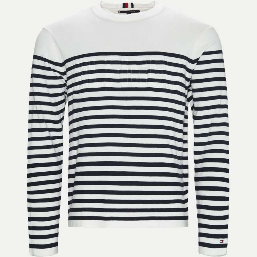 RELAXED FIT EMBOSSED STP SWEATER - Relaxed Fit Embossed STP Sweater Strik - Strik - Relaxed fit - ECRU - 1
