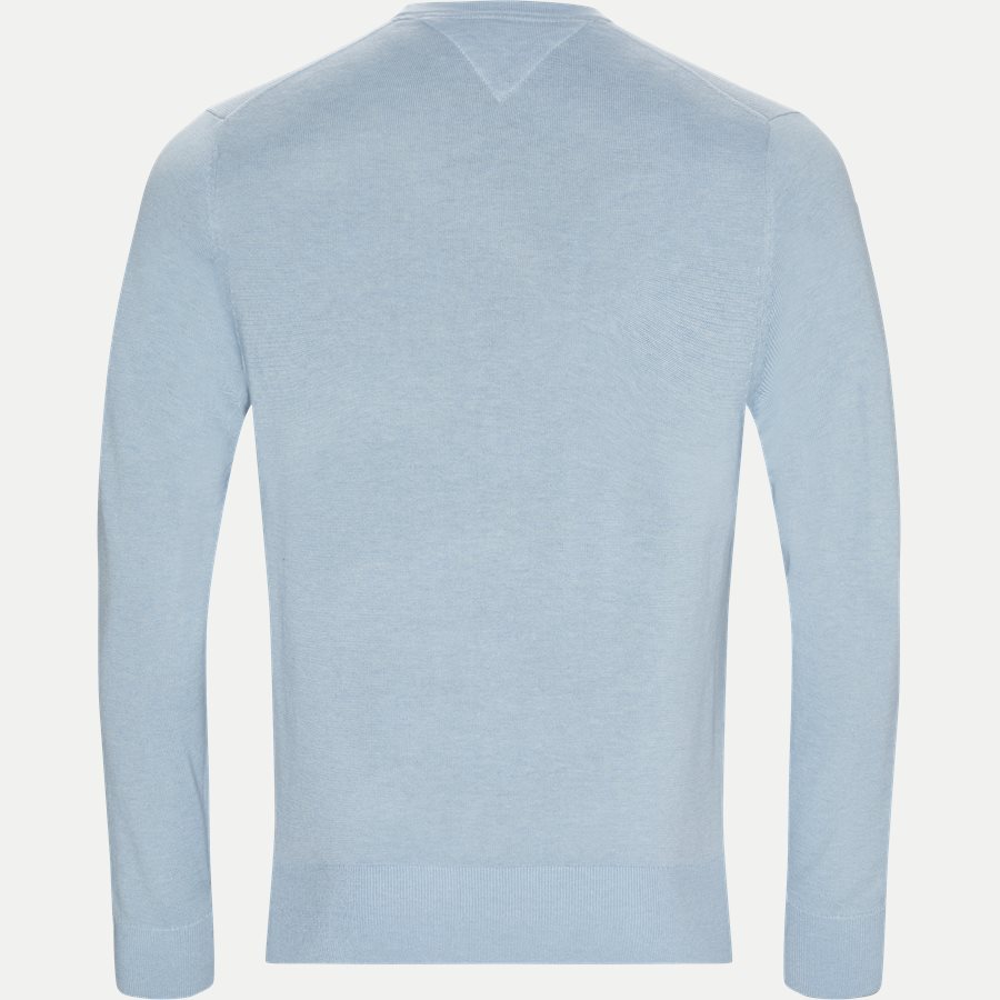 COTTON SILK CREW NECK - Cotton Silk Crew Neck Knit - Strik - Regular - LYSBLÅ - 2