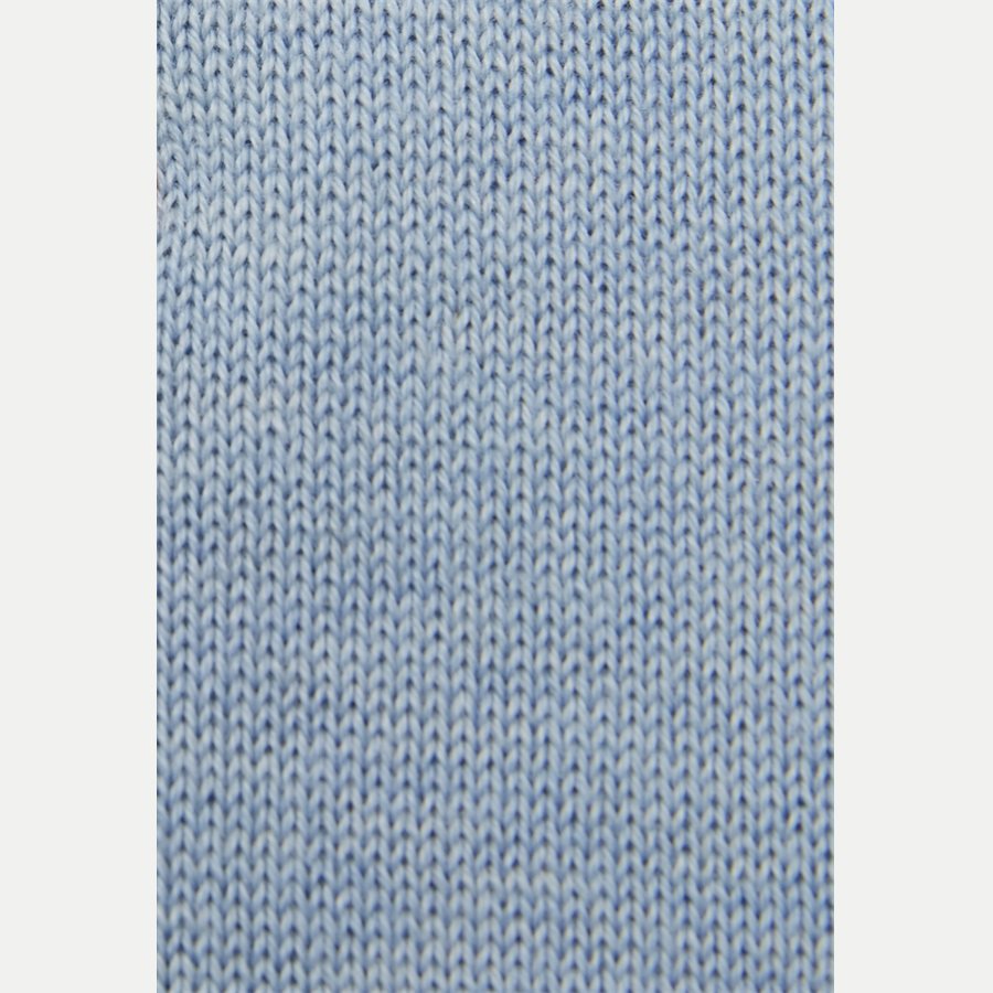 COTTON SILK CREW NECK - Cotton Silk Crew Neck Knit - Strik - Regular - LYSBLÅ - 3