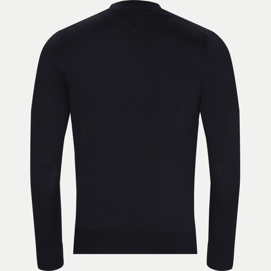 COTTON SILK CREW NECK - Cotton Silk Crew Neck Knit - Strik - Regular - NAVY - 2