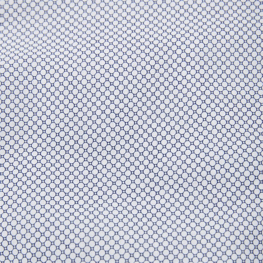 SLIM COTTON LINEN PRINTED SHIRT - Slim Cotton Linen Printed Shirt - Skjorter - Slim - BLÅ - 4