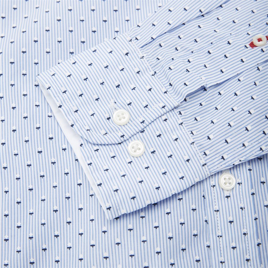 SLIM MICRO PRINT SHIRT - Slim Micro Print Shirt Skjorte - Skjorter - Slim - BLÅ - 4