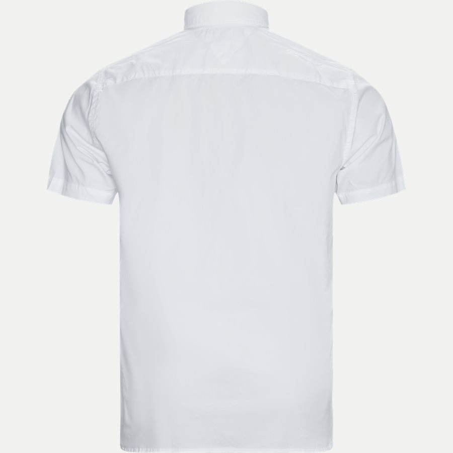 STRETCH POPLIN SHIRT S/S - Stretch Poplin Shirt S/S Kortærmetskjorte - Skjorter - Regular - HVID - 2