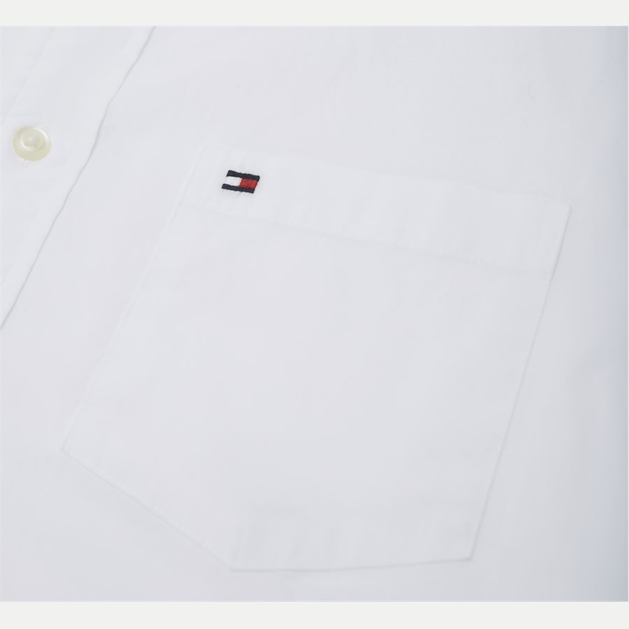 STRETCH POPLIN SHIRT S/S - Stretch Poplin Shirt S/S Kortærmetskjorte - Skjorter - Regular - HVID - 3