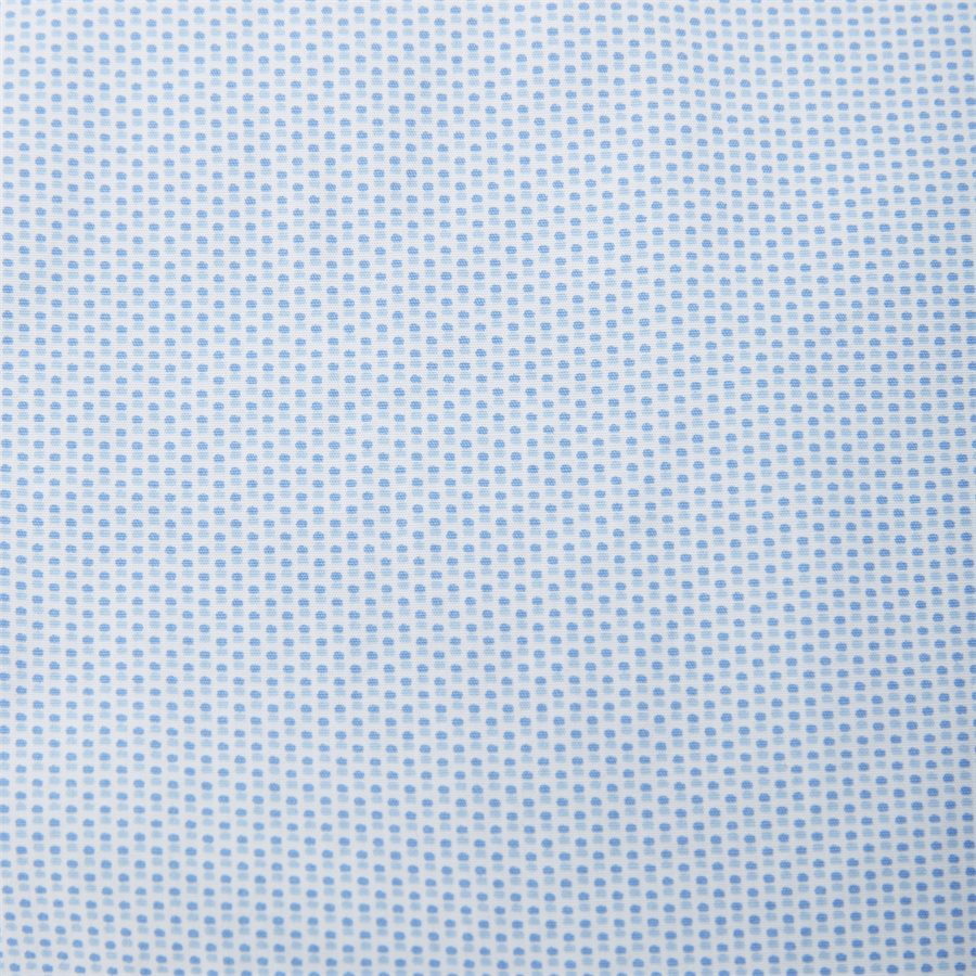 SLIM MINI PRINT SHIRT S/S - Slim Mini Print Shirt S/S Kortærmet Skjorte - Skjorter - Slim - BLÅ - 4