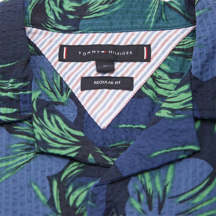 PALM TREE PRINT SHIRT S/S - Palm Tree Print Shirt - Skjorter - Regular - NAVY - 3