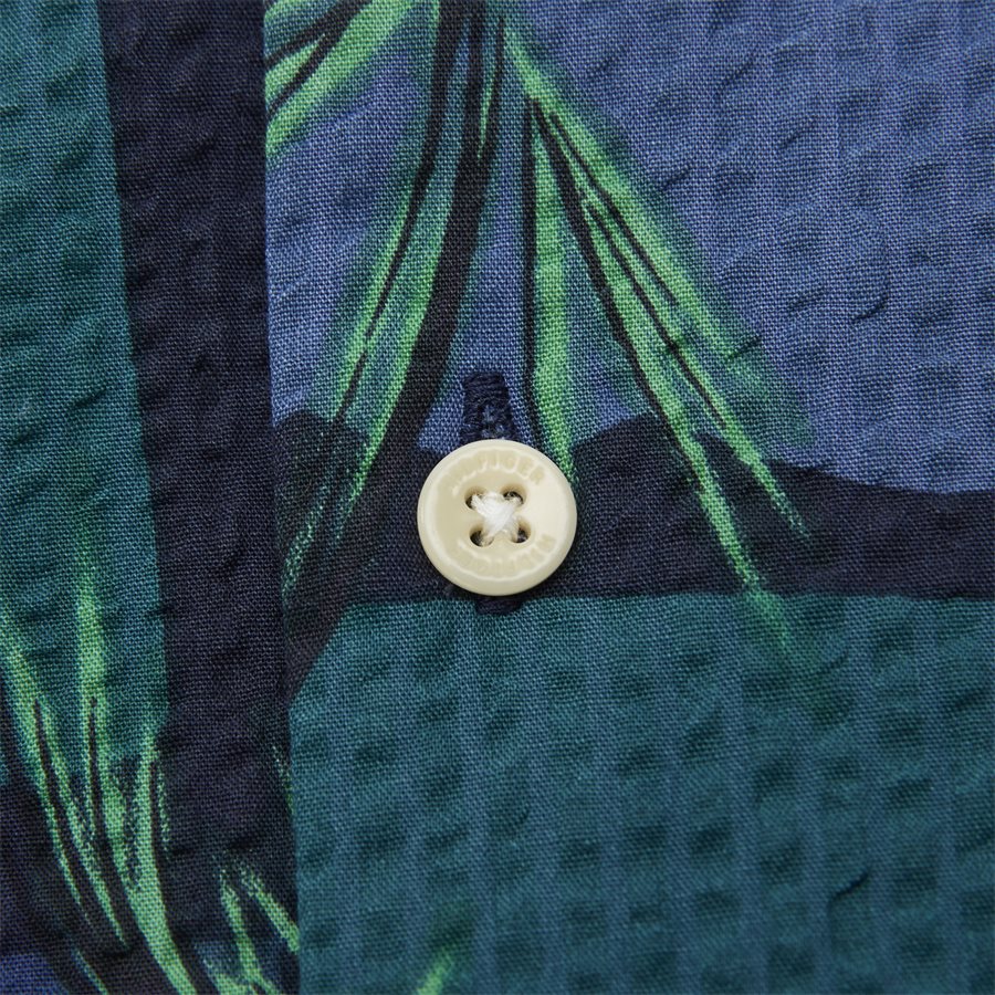 PALM TREE PRINT SHIRT S/S - Palm Tree Print Shirt - Skjorter - Regular - NAVY - 4