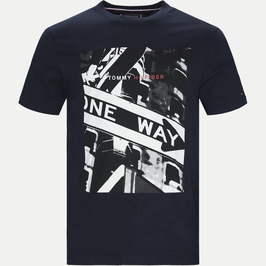 Tommy Hilfiger T-shirts ONE WAY PHOTO PRINT RELAX TEE NAVY
