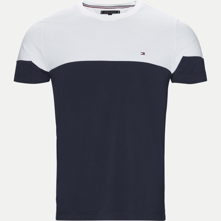 COLOUR BLOCK TEE - Colour Block Tee - T-shirts - Regular - NAVY - 1