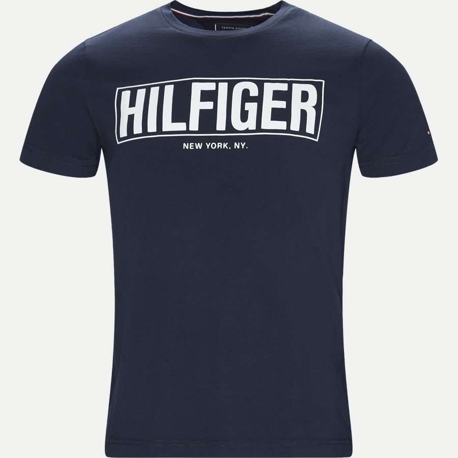 BOX HILFIGER TEE - Box Hilfiger Tee - T-shirts - Regular - NAVY - 1
