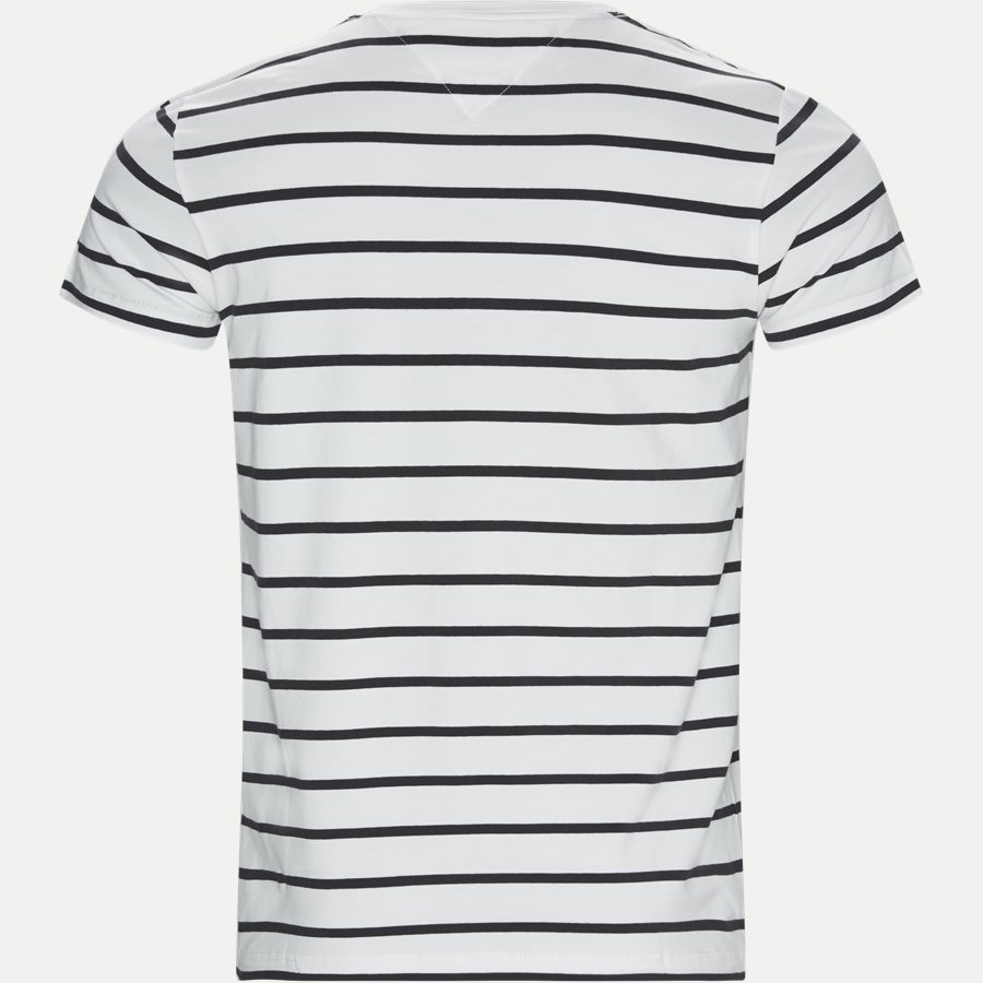 STRETCH SLIM FIT TEE - Stretch Stripe Tee - T-shirts - Regular - BLÅ - 2