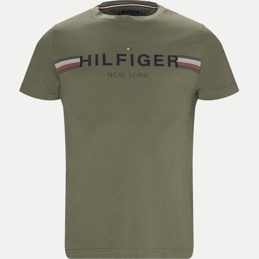 Tommy Hilfiger T-shirts CORP FLAG TEE OLIVEN