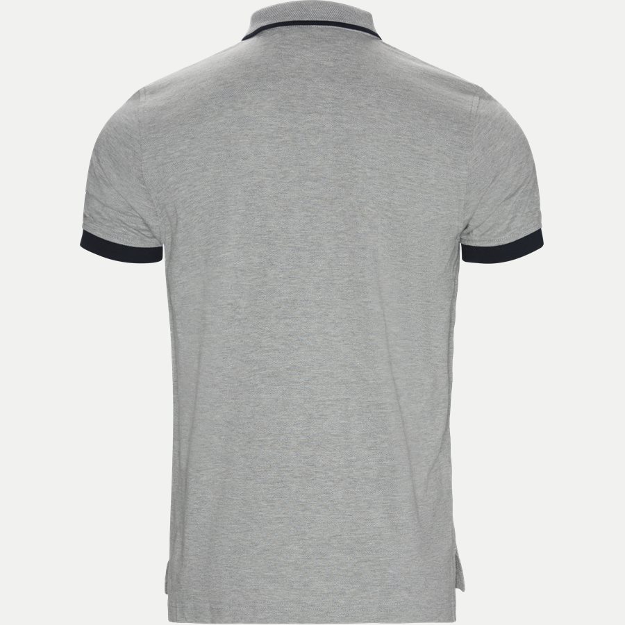 GLOBAL TIPPED COLLAR SLIM POLO - Global Tipped Collar Polo T-Shirt - T-shirts - Regular - GRÅ - 2