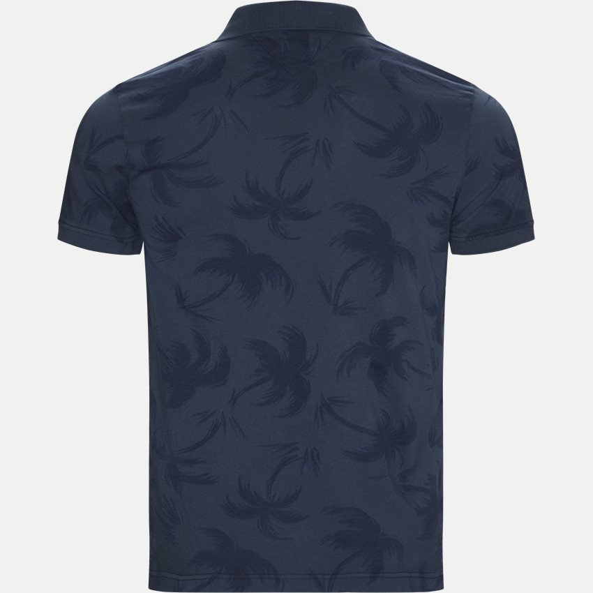 Tommy Hilfiger T-shirts ALLOVER PALM GMD SLIM POLO NAVY