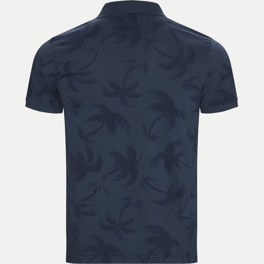 ALLOVER PALM GMD SLIM POLO - All Over Palm GMD Slim Polo - T-shirts - Slim - NAVY - 2